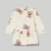 Neonata 9-36 Mesi Blukids Vestitini | Abito In Cotone Elasticizzato Con Stampa Neonata