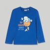 Bambini Blukids Magliette | T-Shirt Lunga In Puro Cotone Bambino