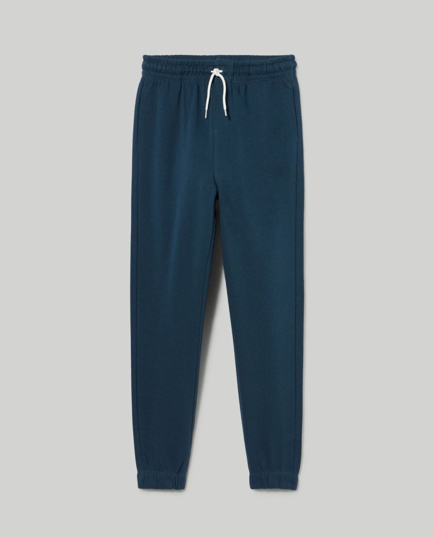 Ragazzi Blukids Jeans E Pantaloni | Jogger In Puro Cotone Ragazzo