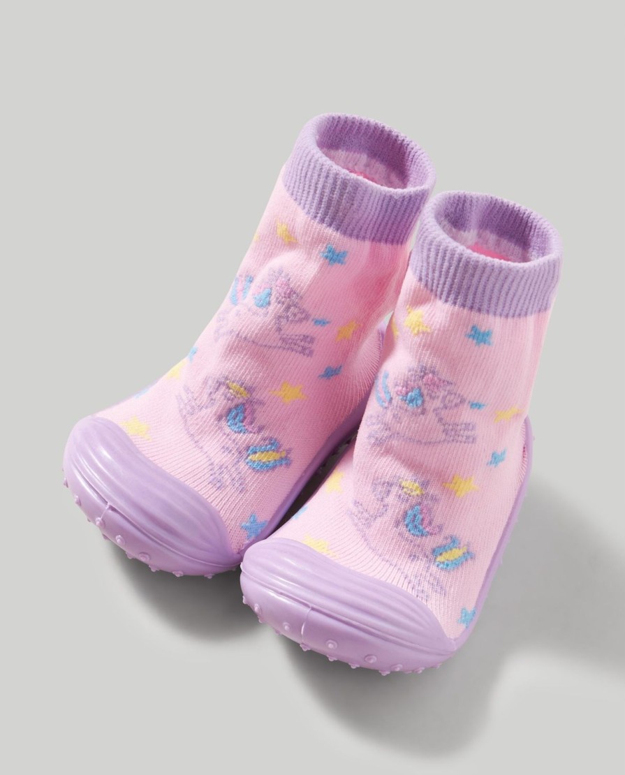 Bambini Blukids Scarpe | Calze Unicorno Con Suola In Gomma Bambina