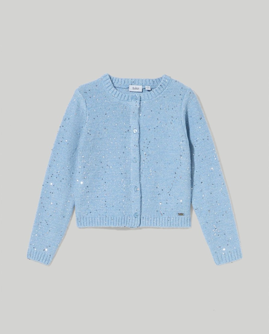 Bambini Blukids Maglioni | Cardigan Con Paillettes Bambina