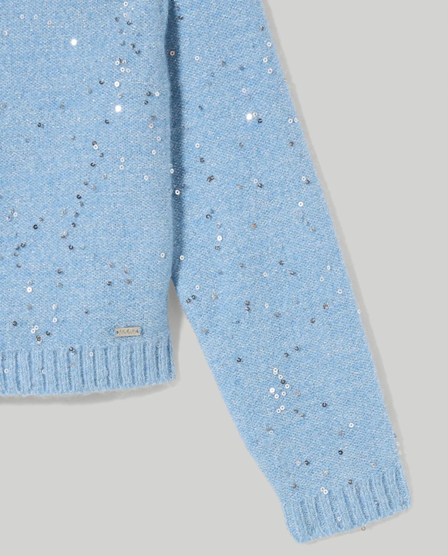 Bambini Blukids Maglioni | Cardigan Con Paillettes Bambina