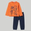 Neonato 9-36 Mesi Blukids Completini | Jogging Set In Puro Cotone Neonato