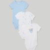 Nascita Blukids Body | Pack 3 Body In Puro Cotone Neonato