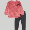 Neonata 9-36 Mesi Blukids Completini | Jogging Set Con Top In Fake Fur Neonata