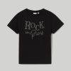 Ragazzi Blukids Magliette | T-Shirt In Puro Cotone Con Borchie Ragazza