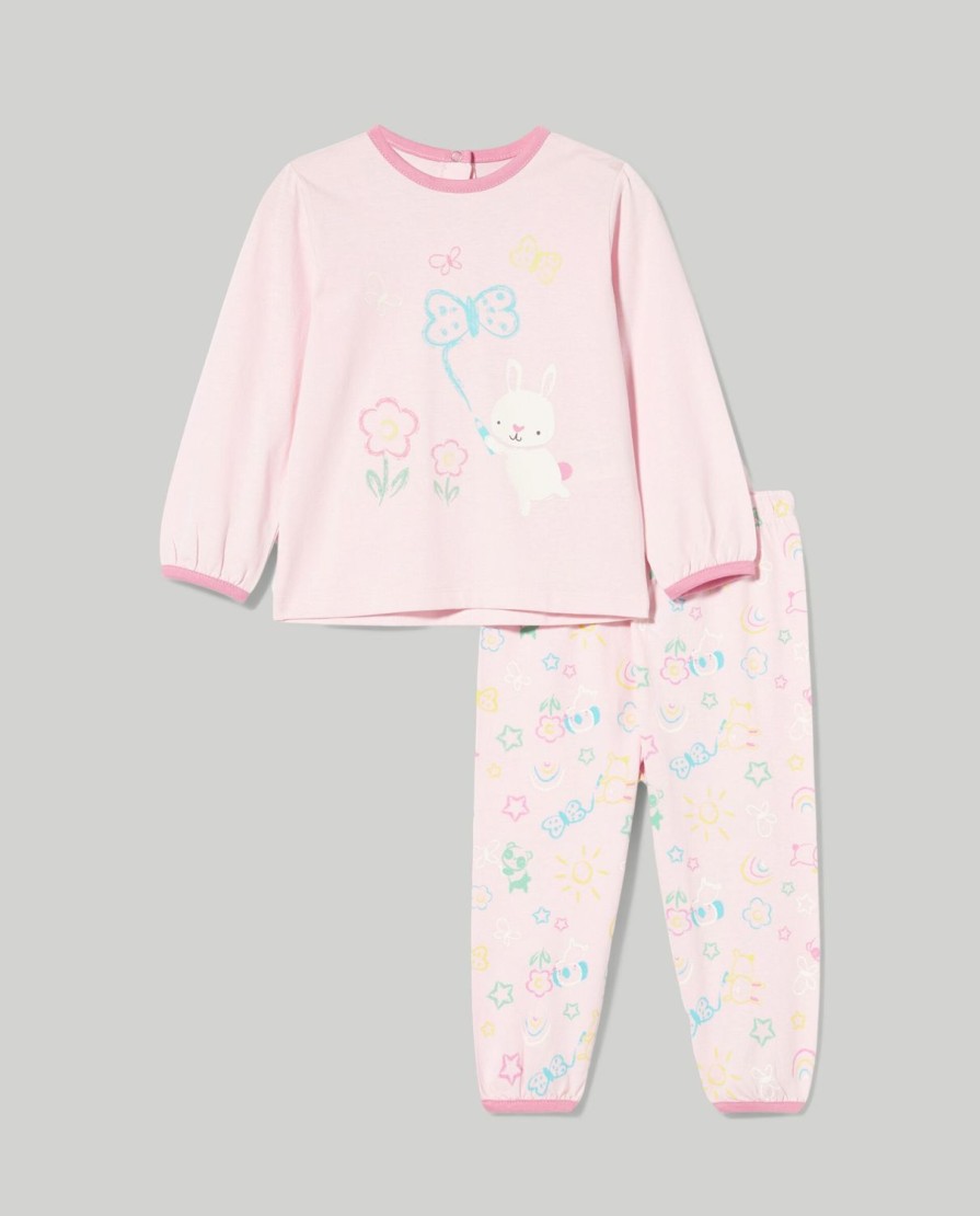 Neonata 9-36 Mesi Blukids Pigiami | Pigiama Lungo In Puro Cotone Neonata