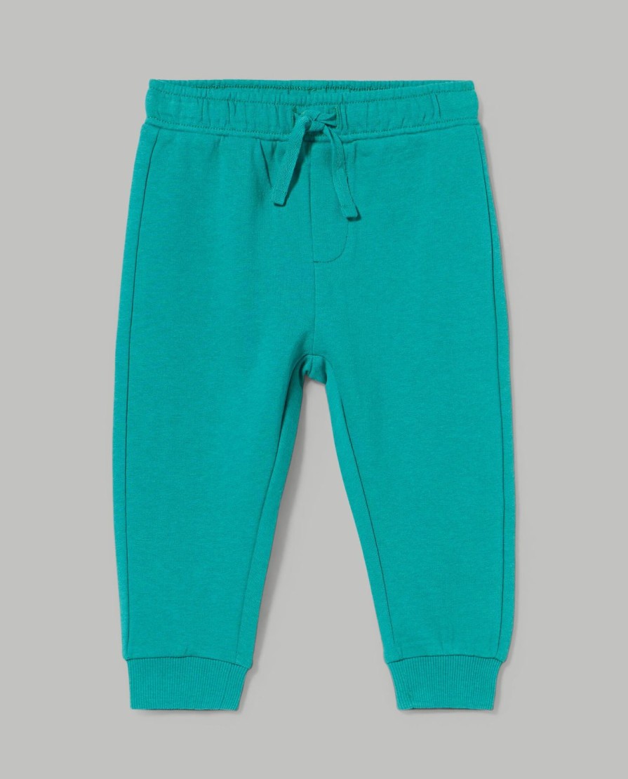 Neonato 9-36 Mesi Blukids Pantaloni E Jeans | Jogger In Puro Cotone Neonato