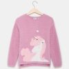 Bambini Blukids Maglioni | Tricot Unicorno Effetto Pelliccia Bambina