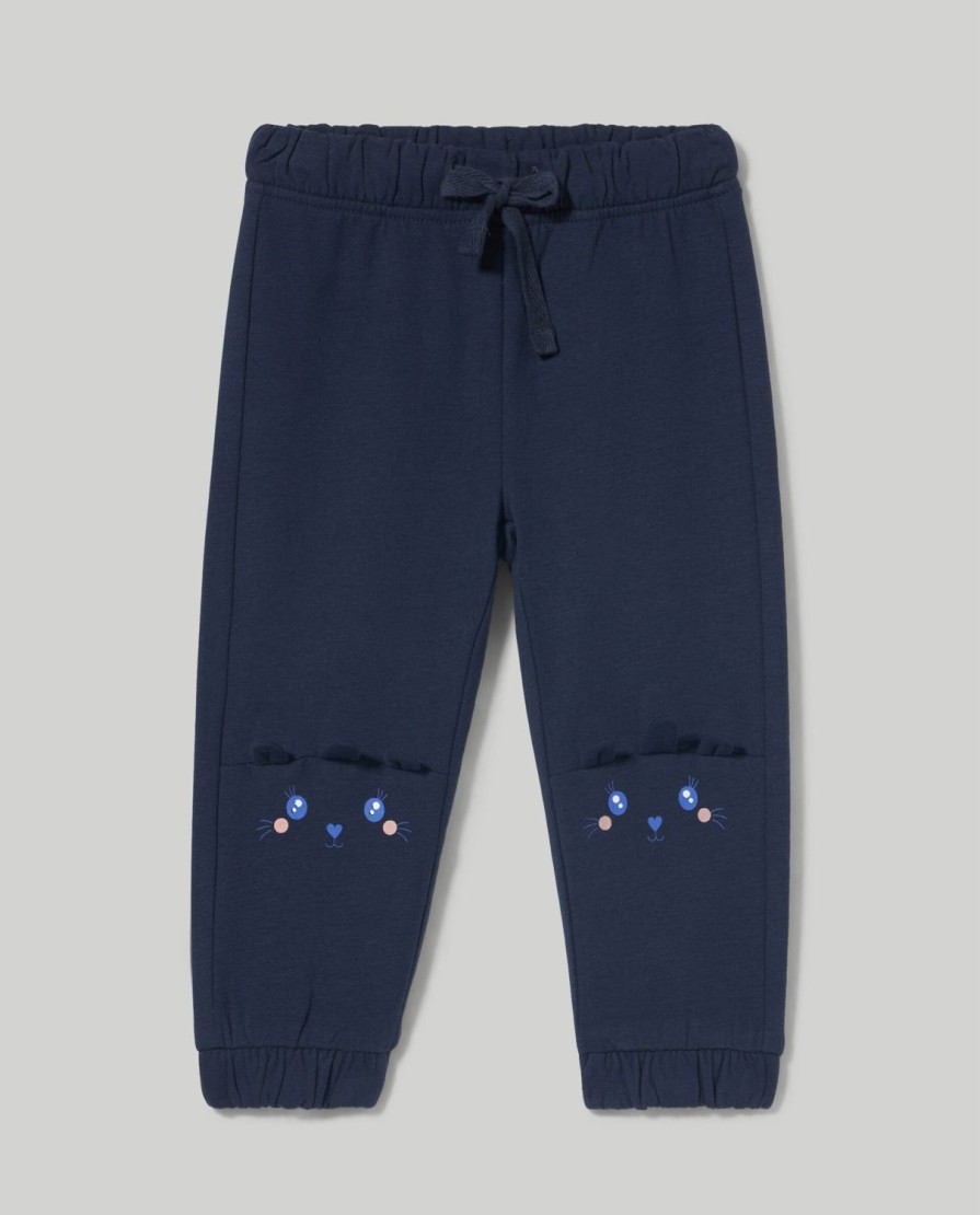 Neonata 9-36 Mesi Blukids Pantaloni E Jeans | Jogger In Cotone Fleece Neonata