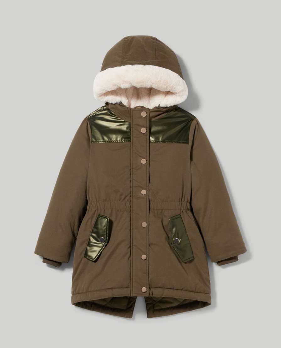 Bambini Blukids Cappotti | Parka Con Cappuccio Bambina