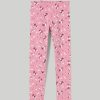 Bambini Blukids Leggings | Leggings In Felpa Elasticizzata Con Stampa Bambina