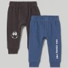 Neonato 9-36 Mesi Blukids Pantaloni E Jeans | Pack 2 Joggers In Felpa Di Cotone Neonato