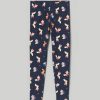 Bambini Blukids Jeans E Pantaloni | Leggings In Felpa Di Cotone Elasticizzato Bambina