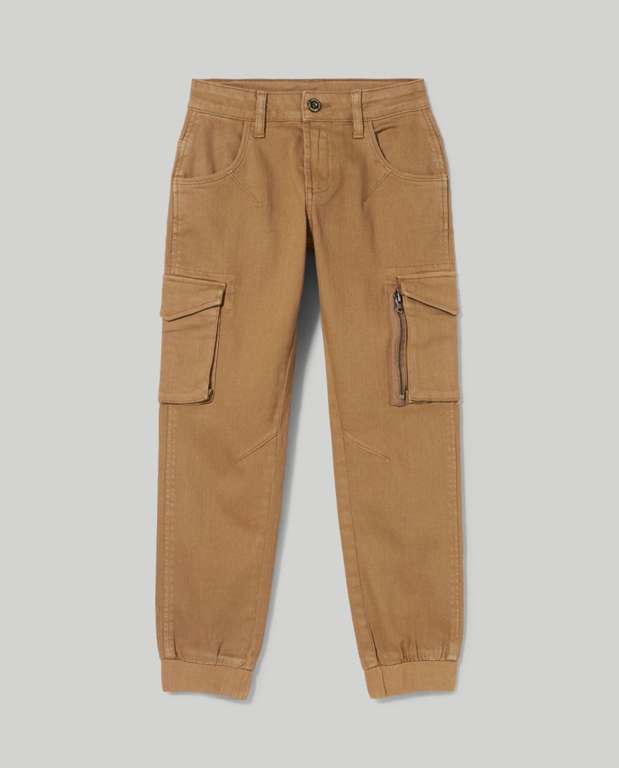 Ragazzi Blukids Jeans E Pantaloni | Pantaloni Cargo In Cotone Elasticizzato Ragazzo