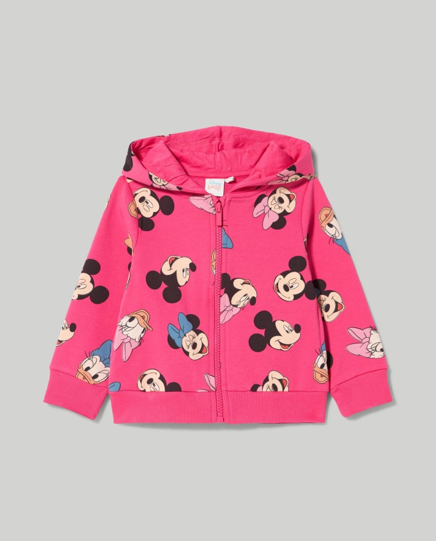 Neonata 9-36 Mesi Blukids Disney | Felpa Full Zip Con Cappuccio Neonata