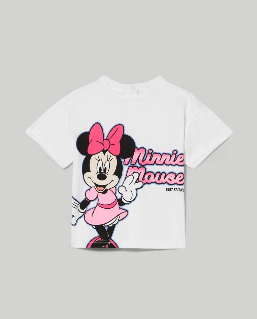 Neonata 9-36 Mesi Blukids Disney | T-Shirt In Puro Cotone Con Stampa Neonata