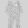 Nascita Blukids Tutine | Tutina Con Piedini In Cotone Melange Neonato