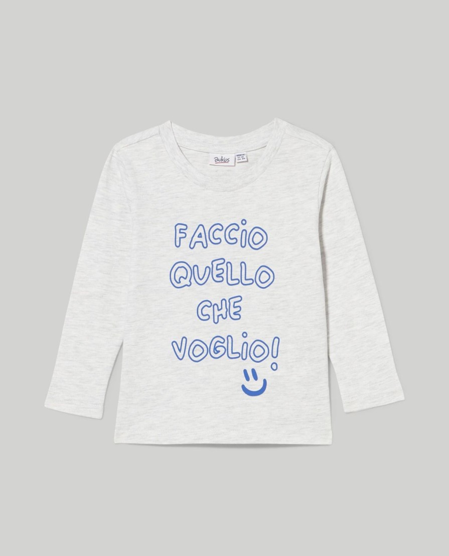 Neonato 9-36 Mesi Blukids Magliette | T-Shirt In Cotone A Maniche Lunghe Neonato