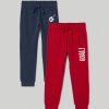 Bambini Blukids Jeans E Pantaloni | Pack 2 Joggers In Puro Cotone Bambino