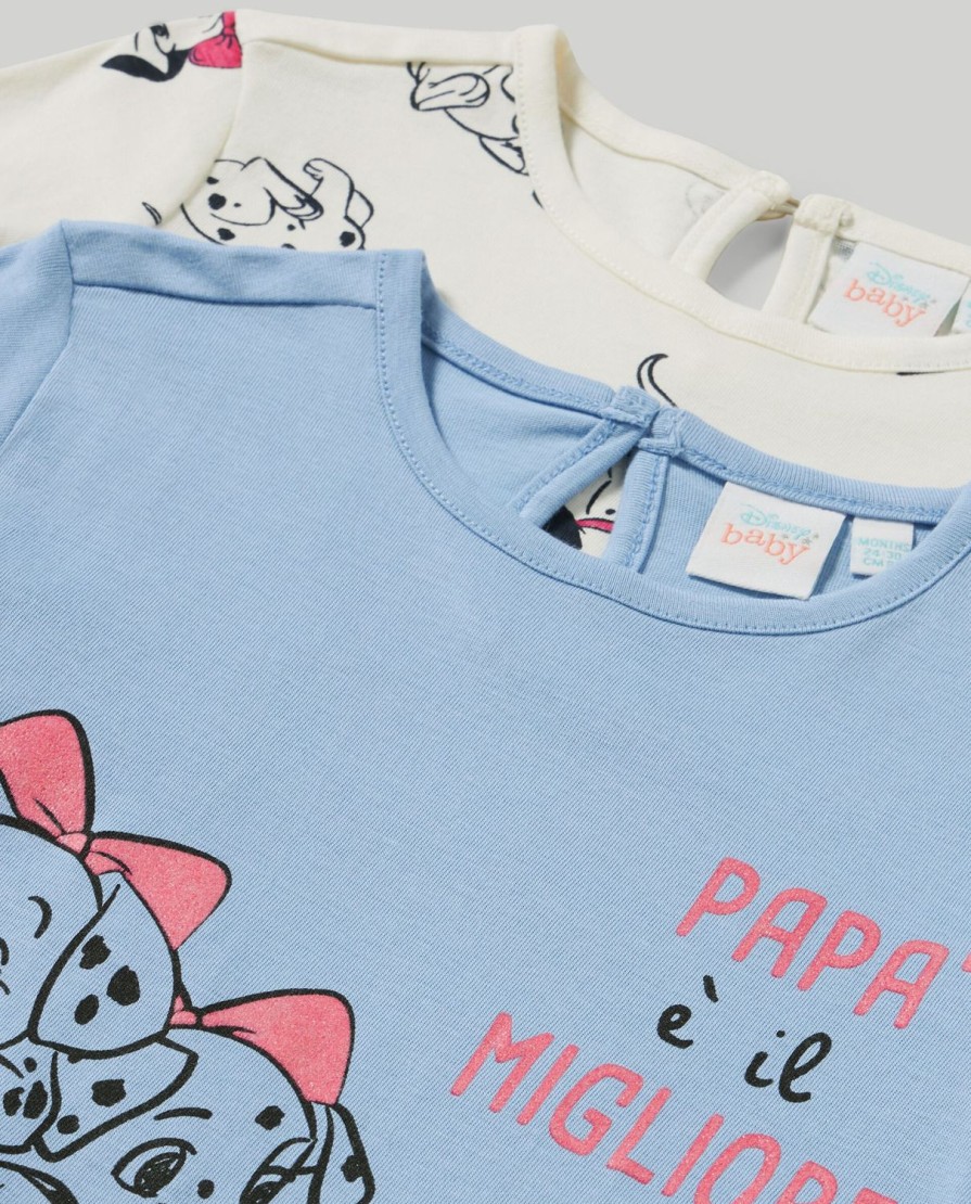 Neonata 9-36 Mesi Blukids Disney | Pack 2 T-Shirt In Puro Cotone Neonata