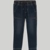 Bambini Blukids Jeans E Pantaloni | Joggers In Denim Stretch Bambino