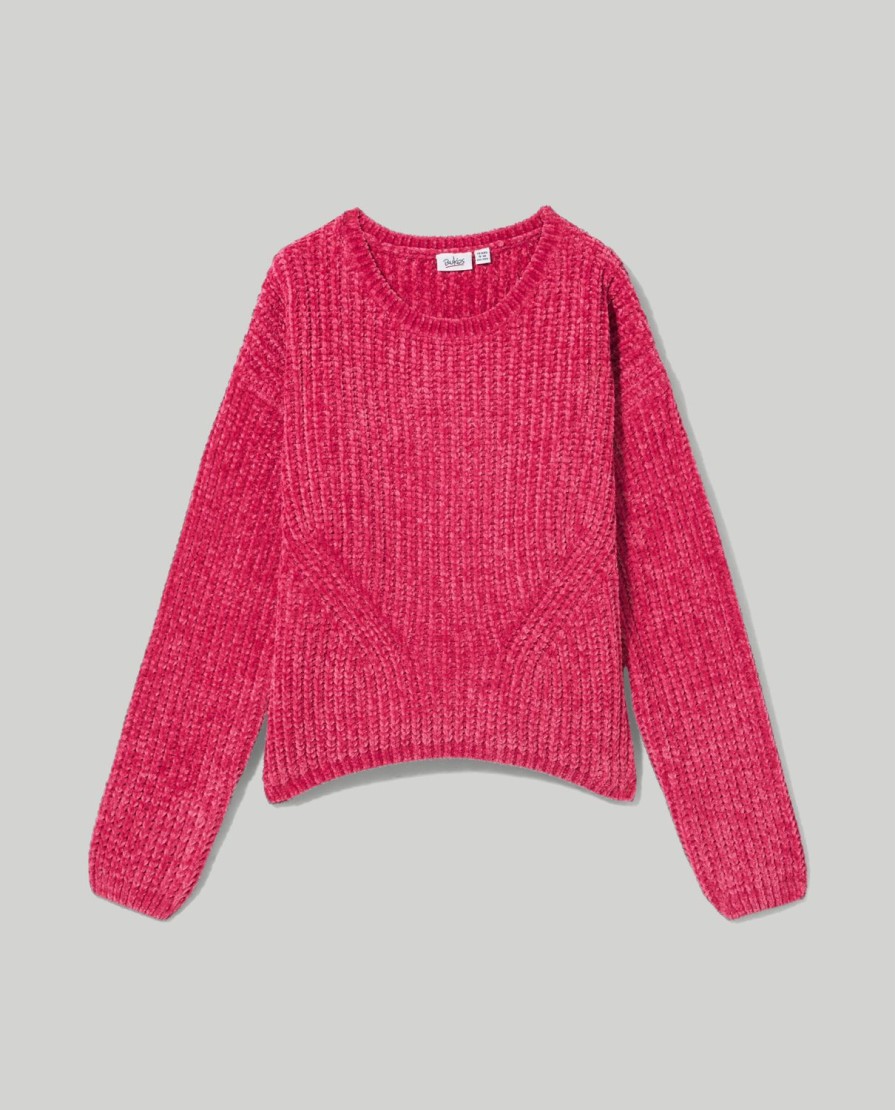 Ragazzi Blukids Maglioni | Tricot Girocollo In Ciniglia Ragazza