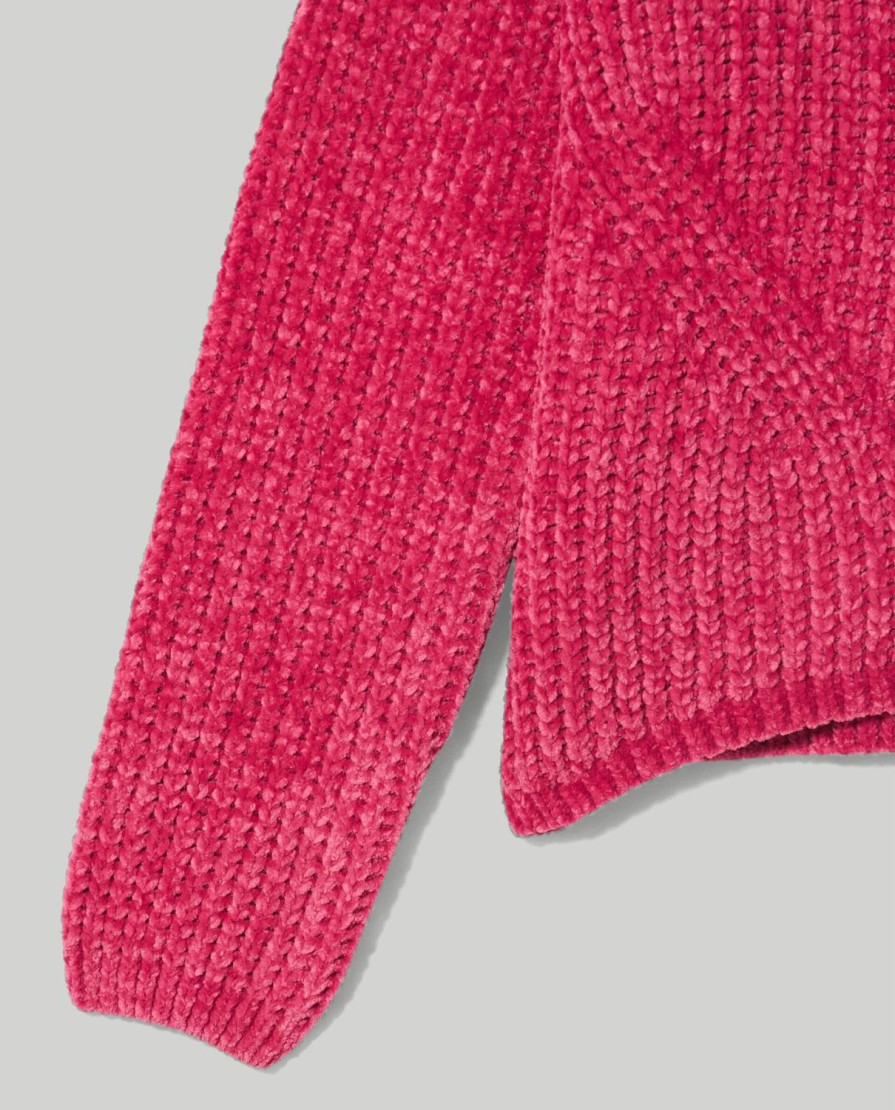 Ragazzi Blukids Maglioni | Tricot Girocollo In Ciniglia Ragazza