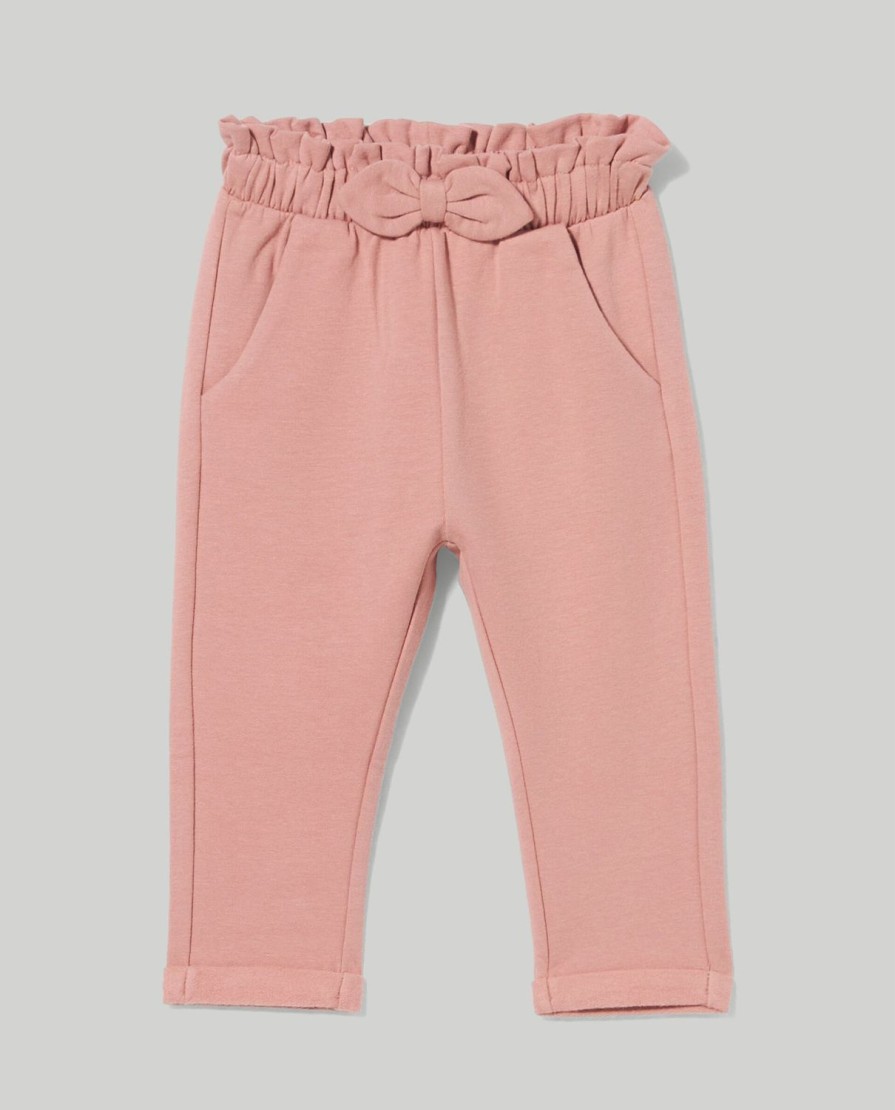 Neonata 9-36 Mesi Blukids Pantaloni E Jeans | Joggers Paperbag In Cotone Stretch Neonata