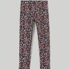 Bambini Blukids Leggings | Leggings In Felpa Elasticizzata Con Stampa Bambina